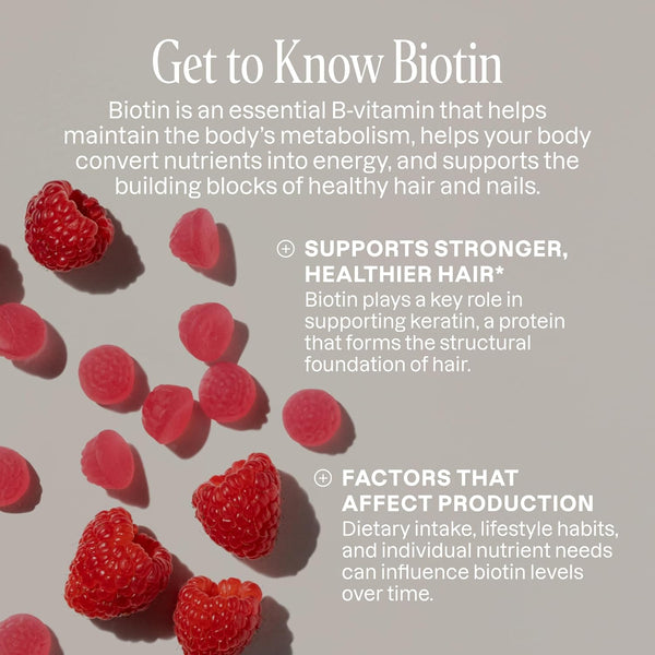 Raspberry Biotin Boost Gummies